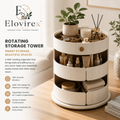 Elovirex™ Rotating Storage Tower Organizer