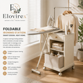 Elovirex™ Foldable Ironing Station Cart