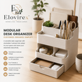 Elovirex™ Modular Desk Organizer System